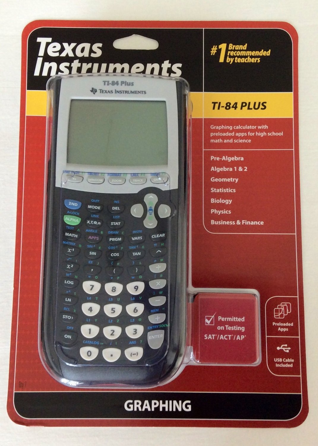 Calculadora Marco: Texas Instruments Modelo: INST TI-84 Plus Graphing.